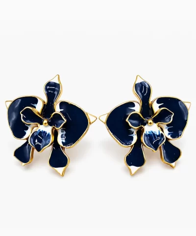 The Midnight Orchid — a dark blue orchid blooming like a secret kept beneath the night sky, mysterious, rare, and quietly unforgettable.