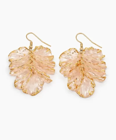 The Whispering Leaf — delicate golden leaves inspired by the quiet wisdom of nature, flowing softly through the soul of the VAGO Botanic Garden Collection.