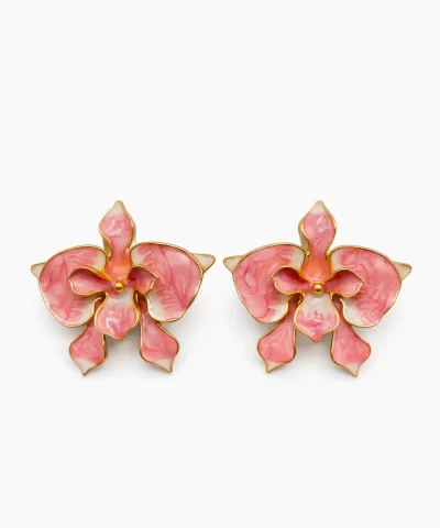 The Orchid Whisper — delicate pink orchids blooming with quiet grace, inspired by the soft poetry of the VAGO Botanic Garden Collection.